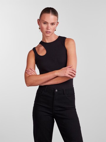 PIECES Top 'DONSA' in Black: front