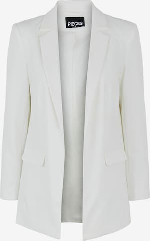 Blazer 'PCBOZZY' di PIECES in bianco: frontale