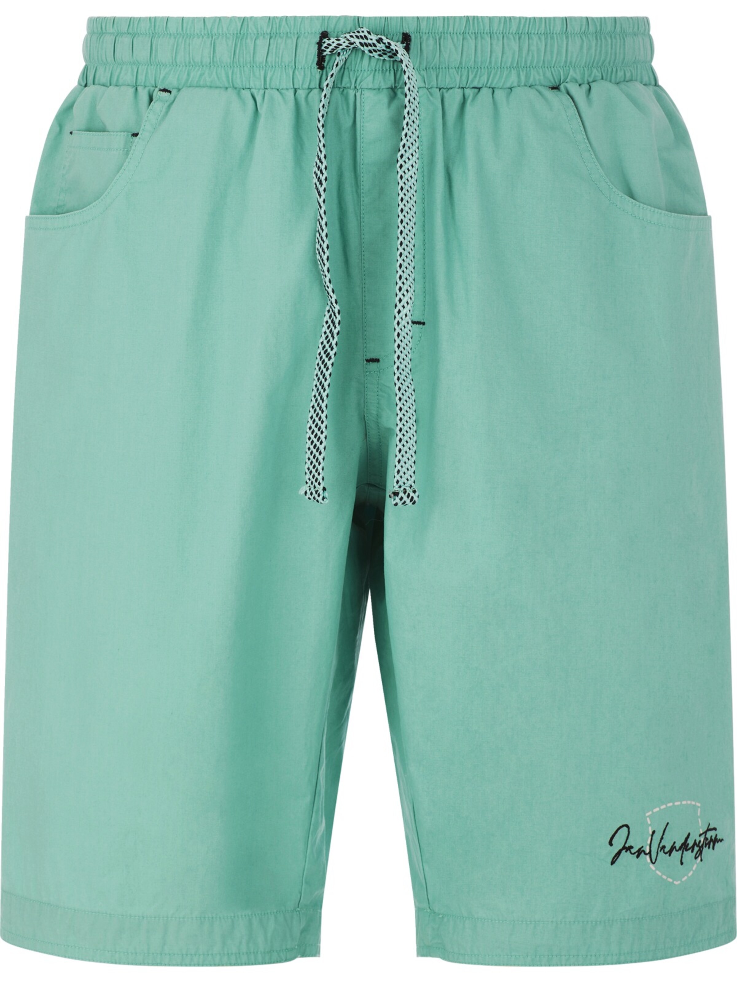 Jan Vanderstorm Loosefit Shorts 'Ramtan' in Grün: Vorderseite
