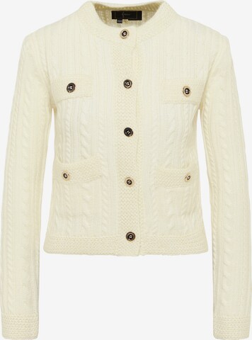 faina Knit cardigan in White: front