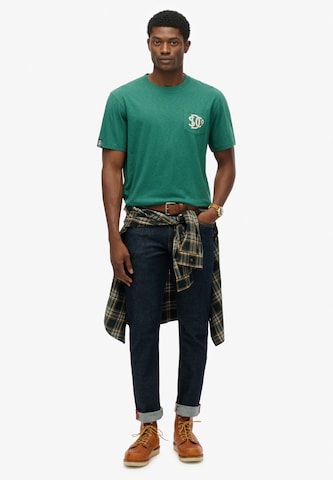 T-Shirt 'The Merchant Store' Superdry en vert