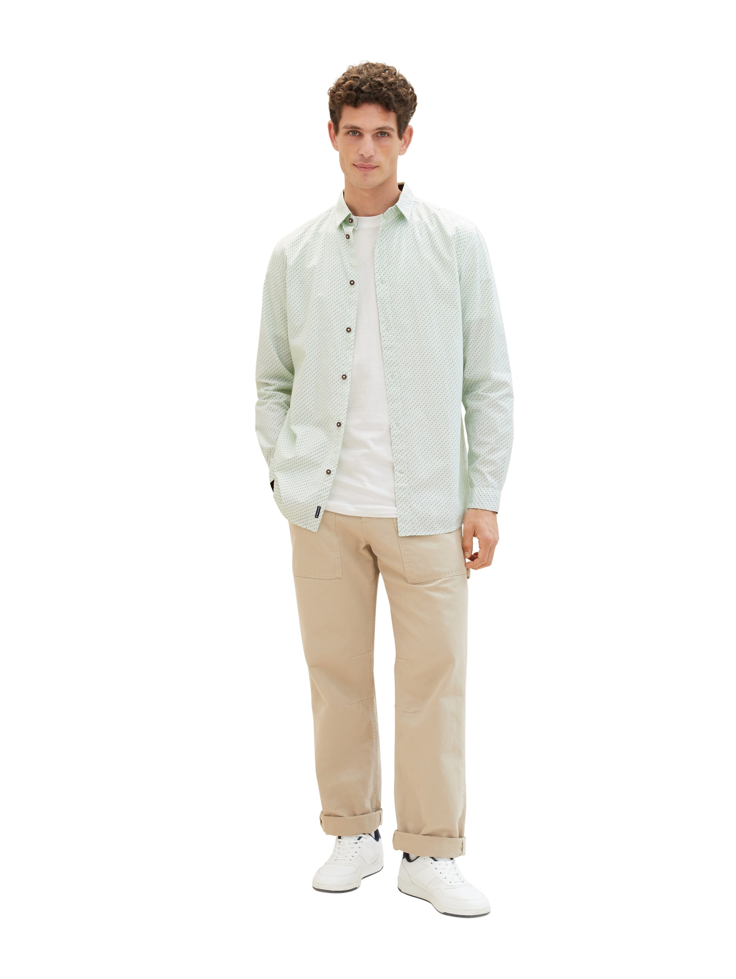 TOM TAILOR Regular Fit Hemd in Grün