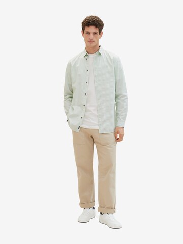 TOM TAILOR Regular fit Button Up Shirt in Green