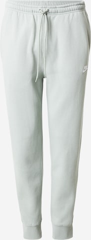 žalia Nike Sportswear Siaurėjantis Kelnės 'CLUB': priekis