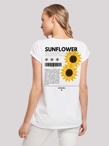 T-shirt 'Sonnenblume' F4NT4STIC en blanc : devant