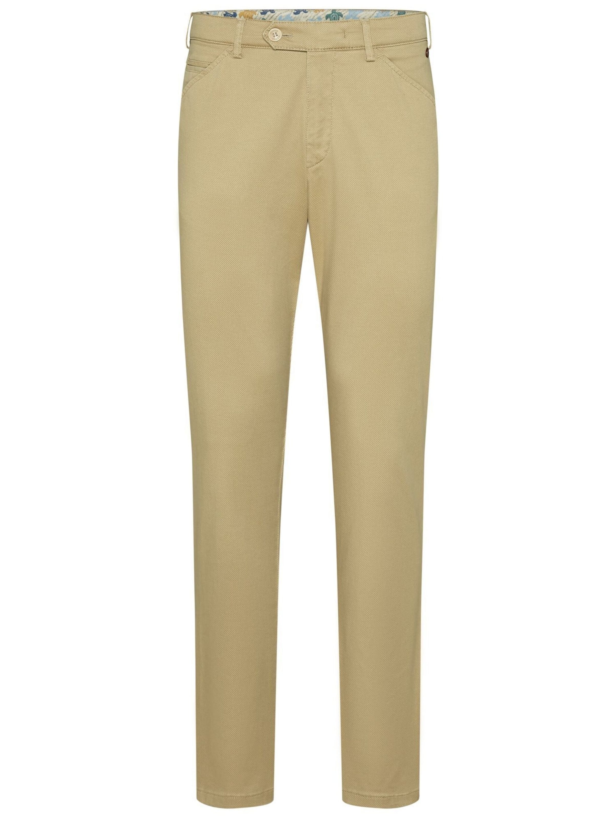 Regular Pantalon chino MEYER en marron : devant