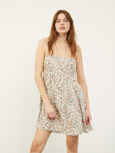 Rochie de vară 'Daisy' Aligne pe verde / portocaliu deschis / roșu / alb natural, Vizualizare model