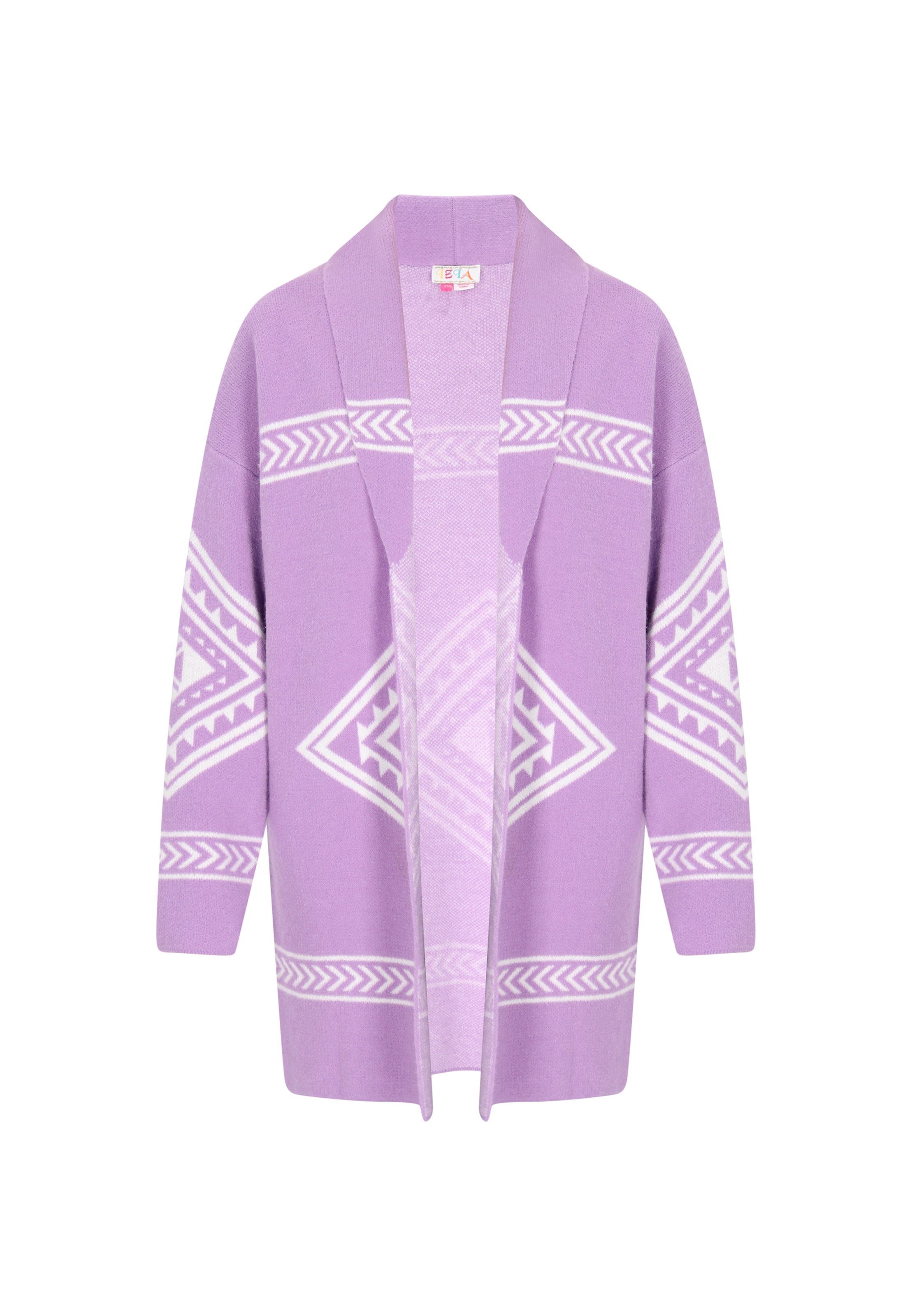 IZIA Knit cardigan in Purple: front