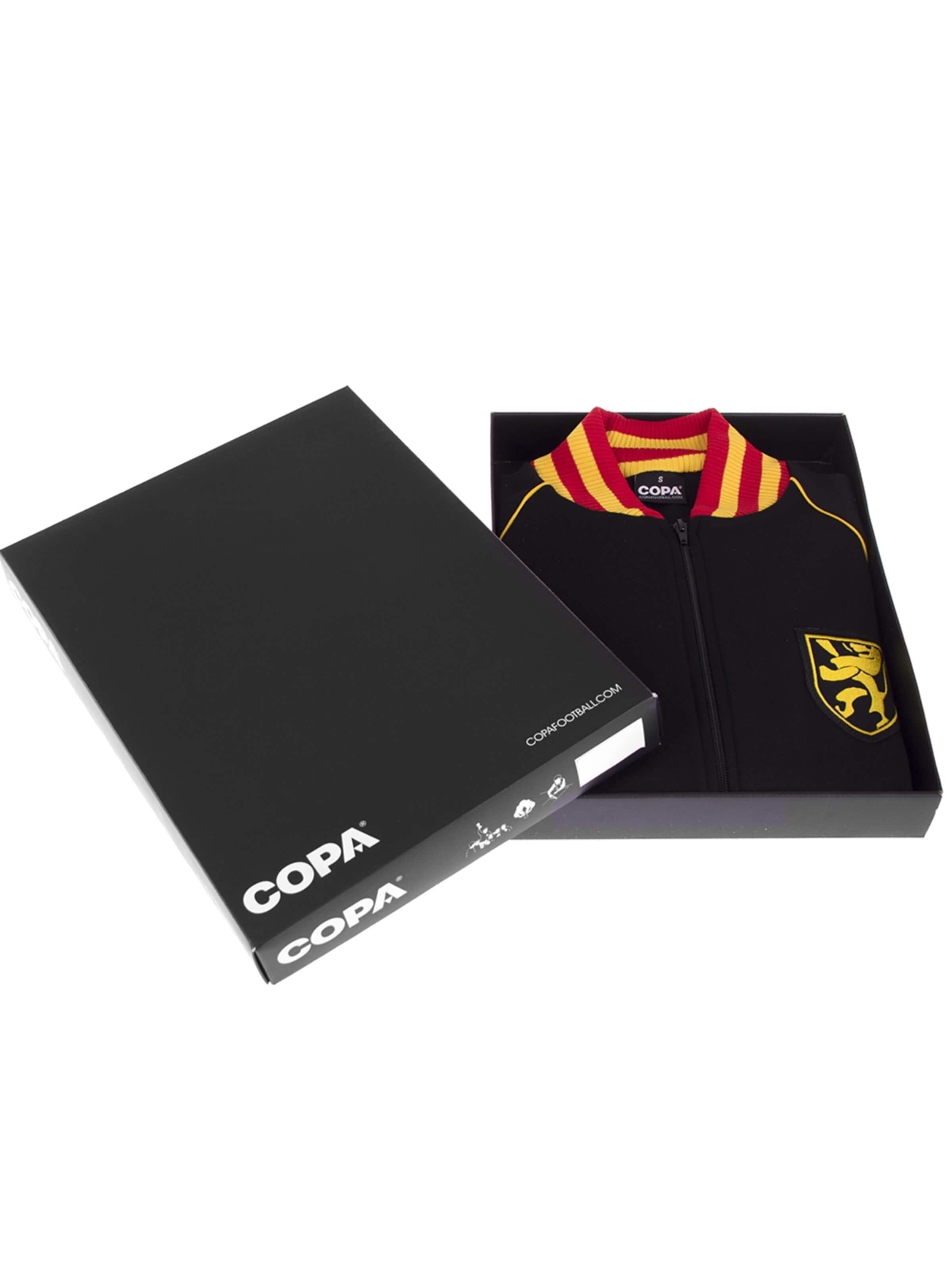 COPA FOOTBALL Sportjas 'België 1960's Retro Voetbaljack' in Zwart