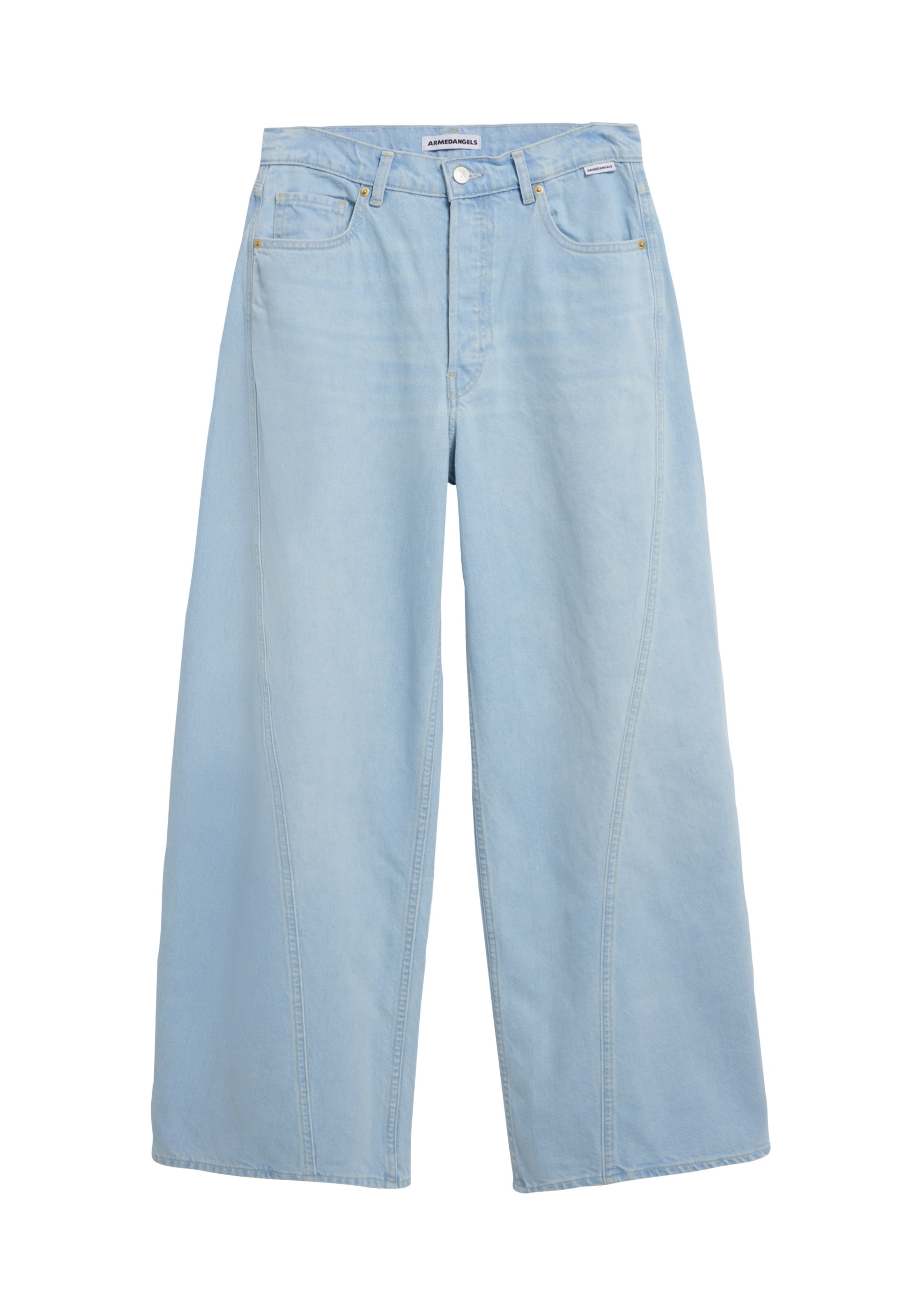 ARMEDANGELS Loosefit Jeans '"ALTHEA'" BARREL' in Blauw: voorkant