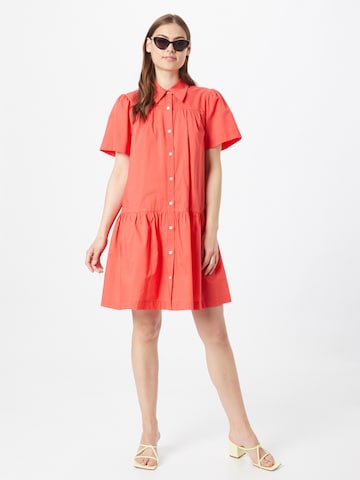 Designers Remix - Vestidos camiseiros 'Sandrine' em vermelho