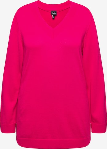 Ulla Popken Trui in Roze: voorkant