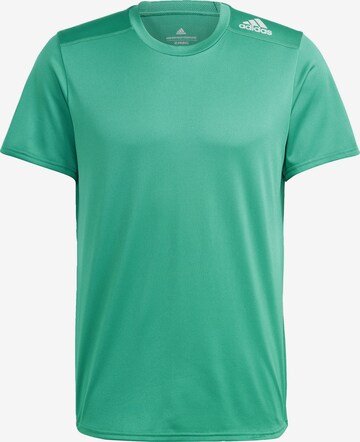 ADIDAS SPORTSWEAR Performance Shirt 'Designed 4 Running' in Green: front