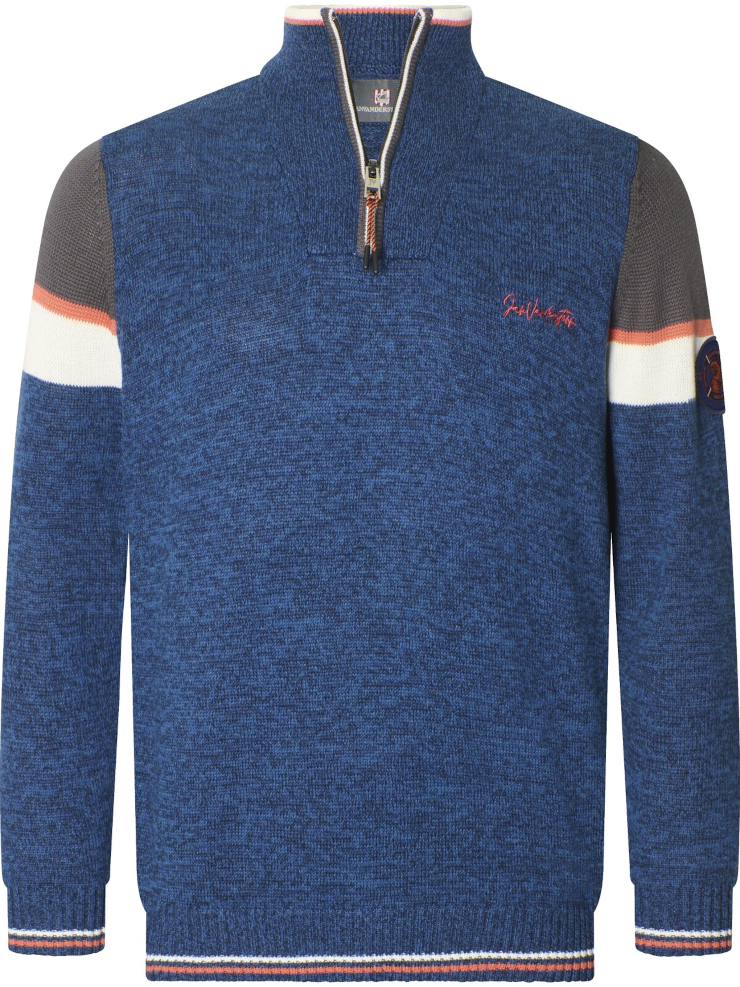 Jan Vanderstorm Pullover 'Bothi' in Blau: Vorderseite