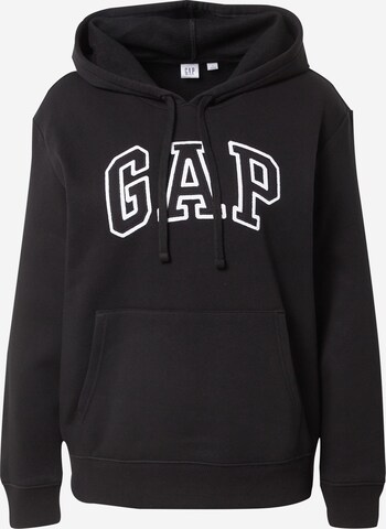 GAP Sweatshirt 'HERITAGE' in Zwart: voorkant