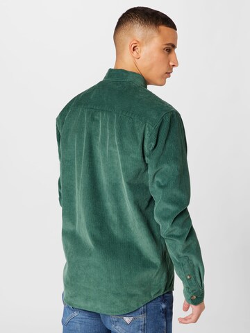 TOM TAILOR DENIM Regular fit Button Up Shirt in Green