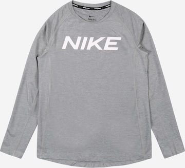 NIKE Functioneel shirt in Grijs: voorkant