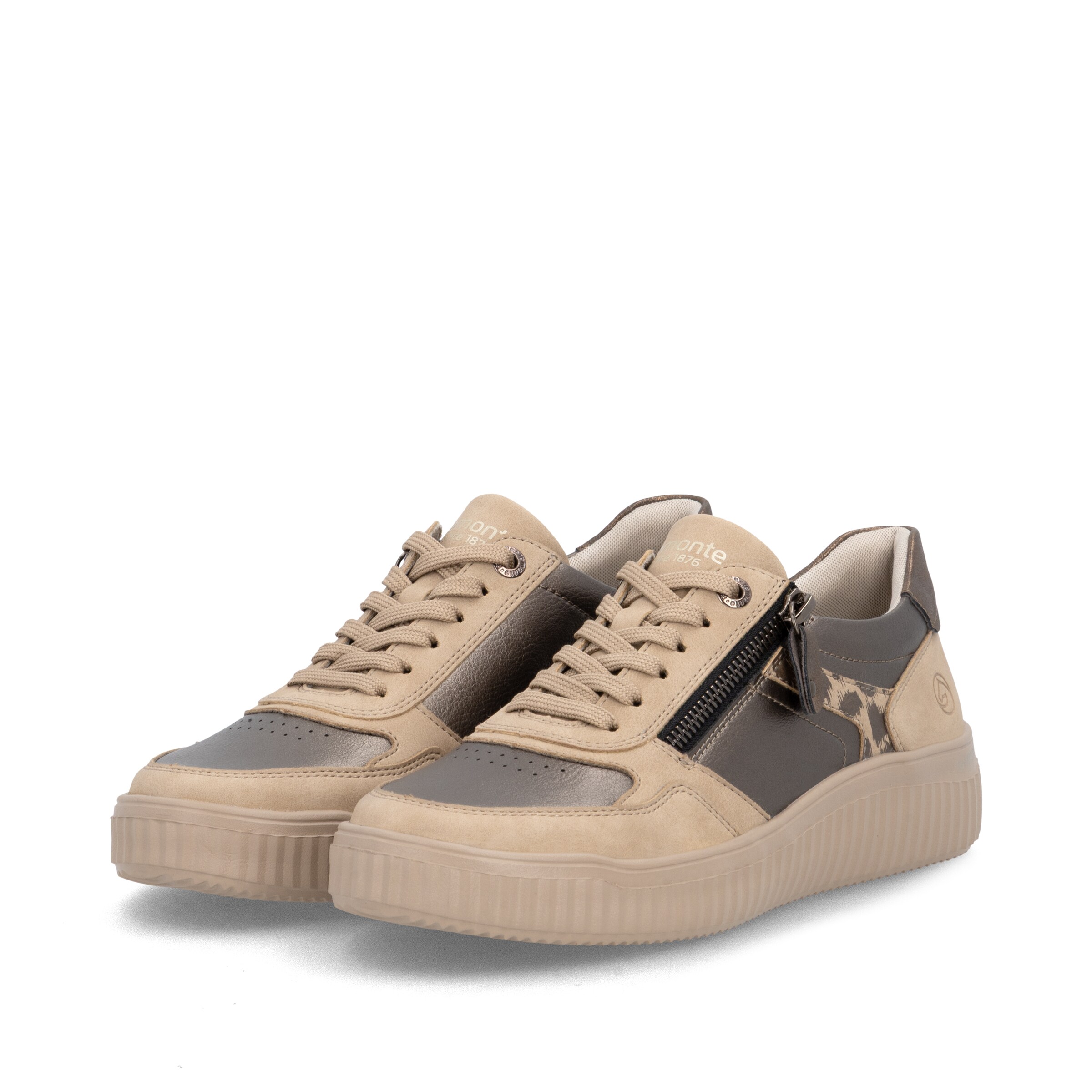 Chaussure de sport à lacets REMONTE en beige