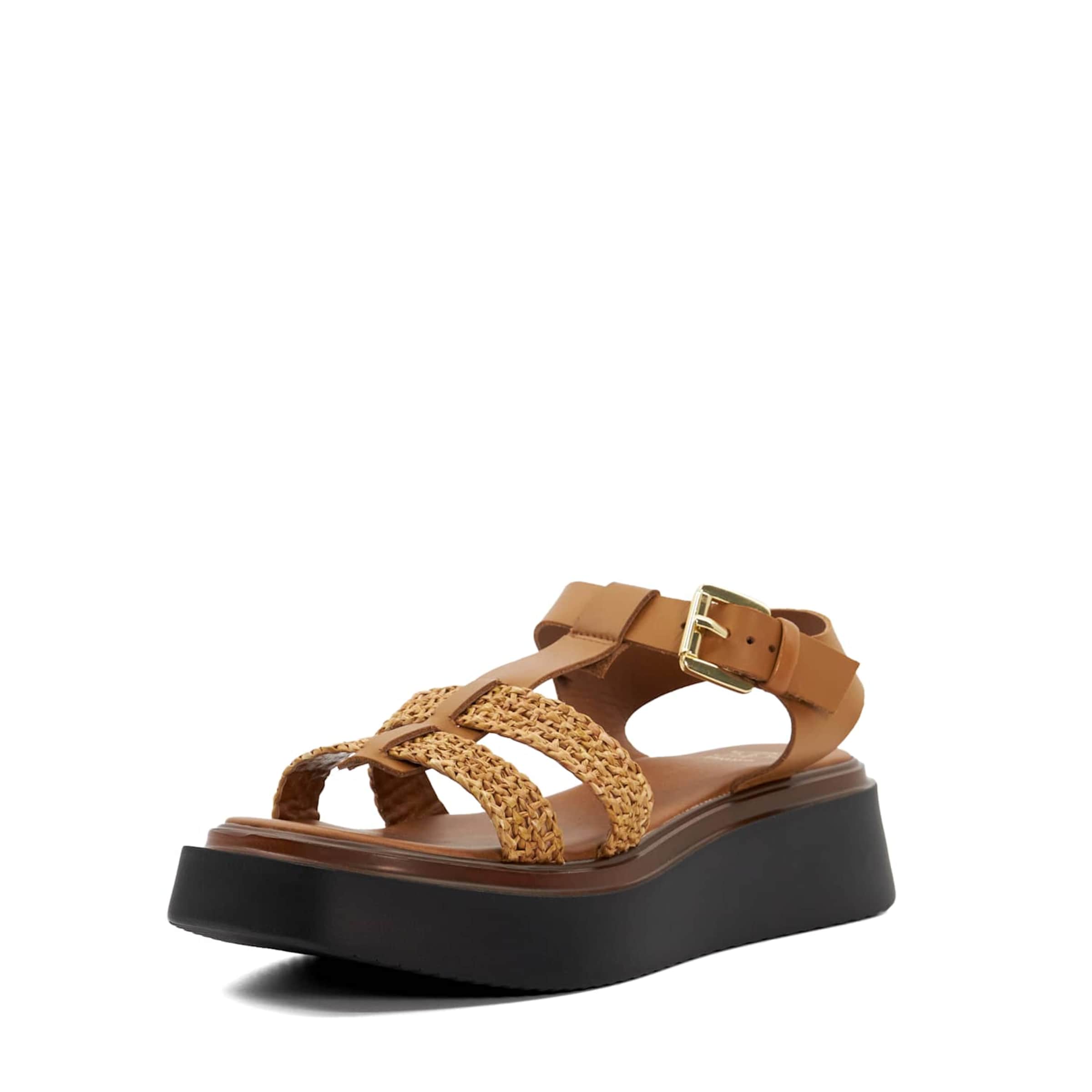 Dune LONDON Sandaal 'Lyons' in Bruin: voorkant