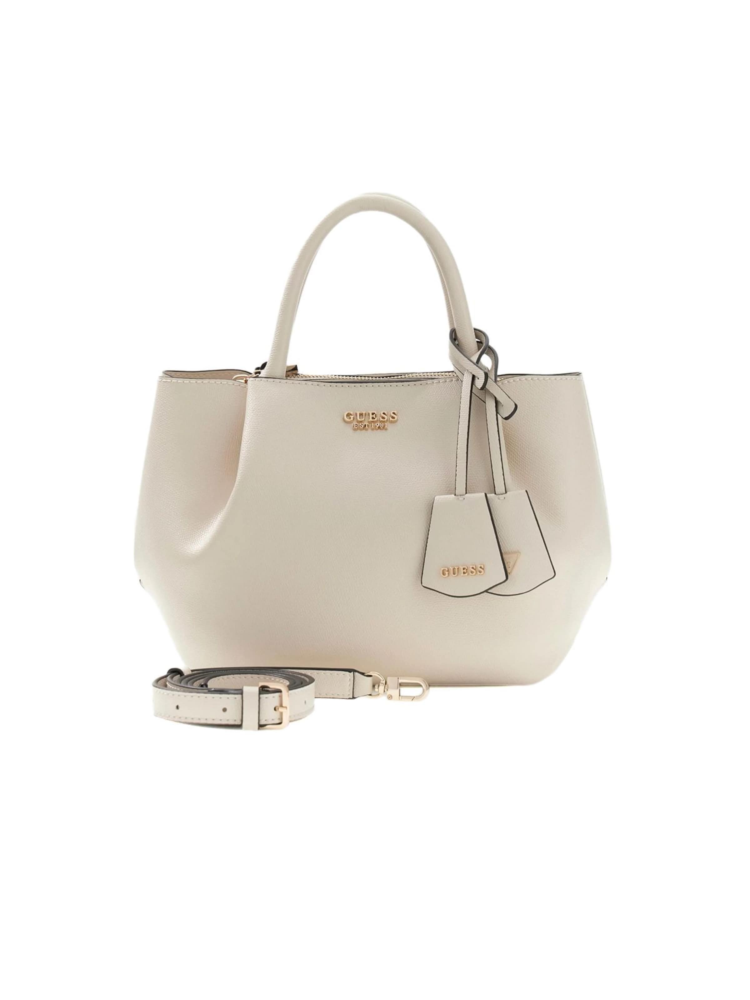 Sacs à main 'Amorette Girlfriend' GUESS en blanc : devant