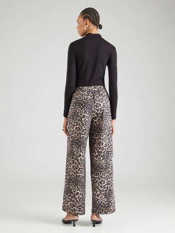 modström Wide leg Byxa 'Mood' i brun