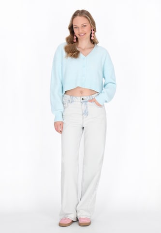 MYMO Knit cardigan 'Young Fashion' in Blue