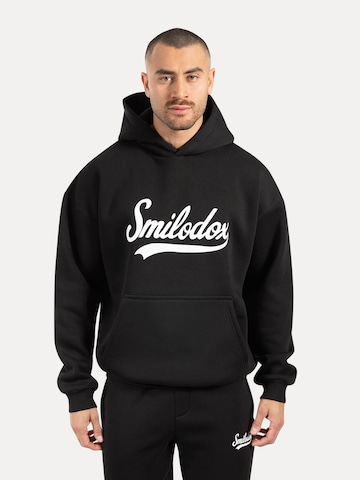 Smilodox Sweatshirt ' Lorik ' in Black: front