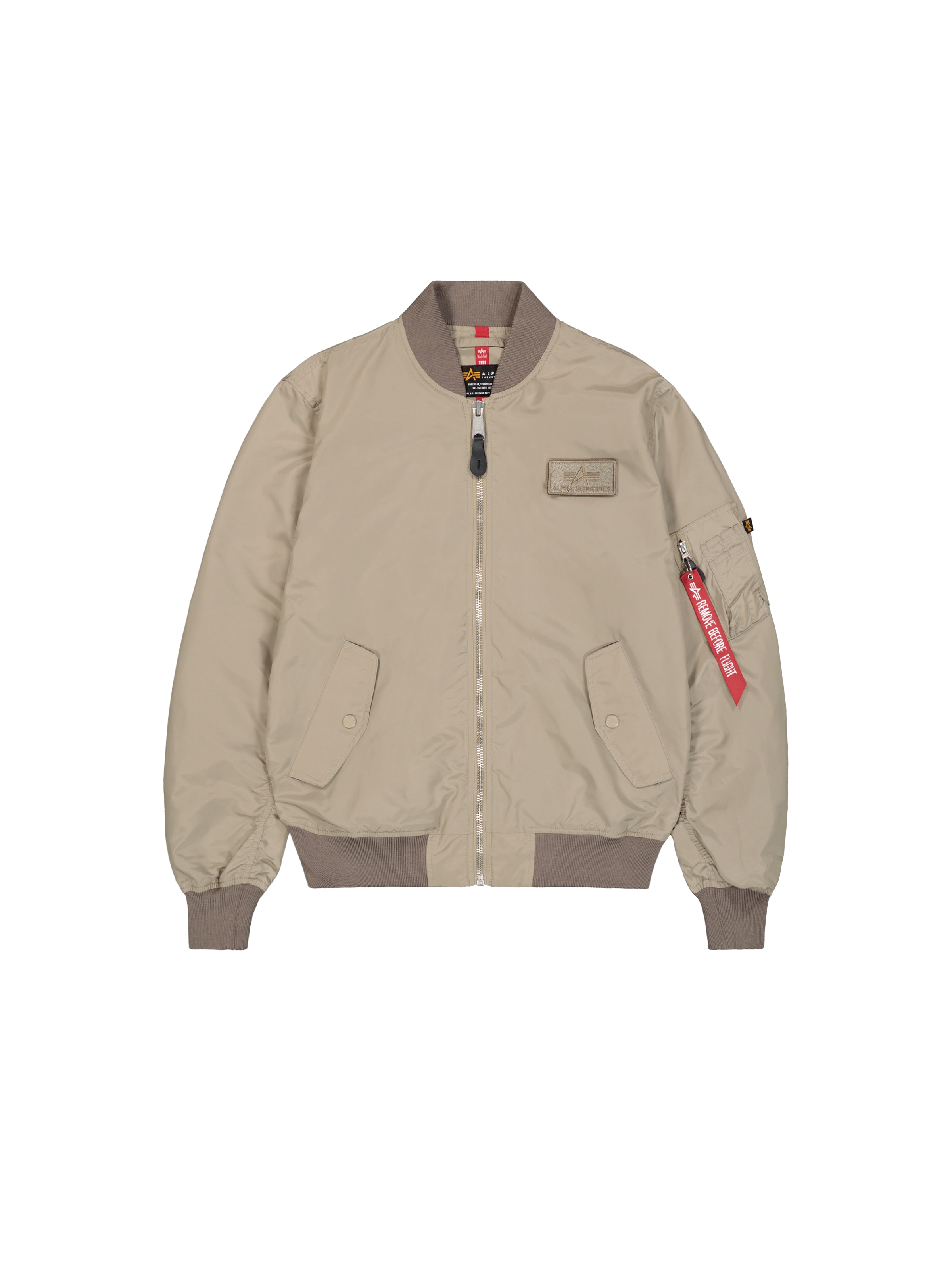 ALPHA INDUSTRIES Übergangsjacke 'MA-1 TTC'‌‌‌‌‌‌‌‌‌‌ in Beige: Vorderseite