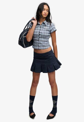 BENCH Rok 'Bench x Superdry & Co' in Blauw: voorkant