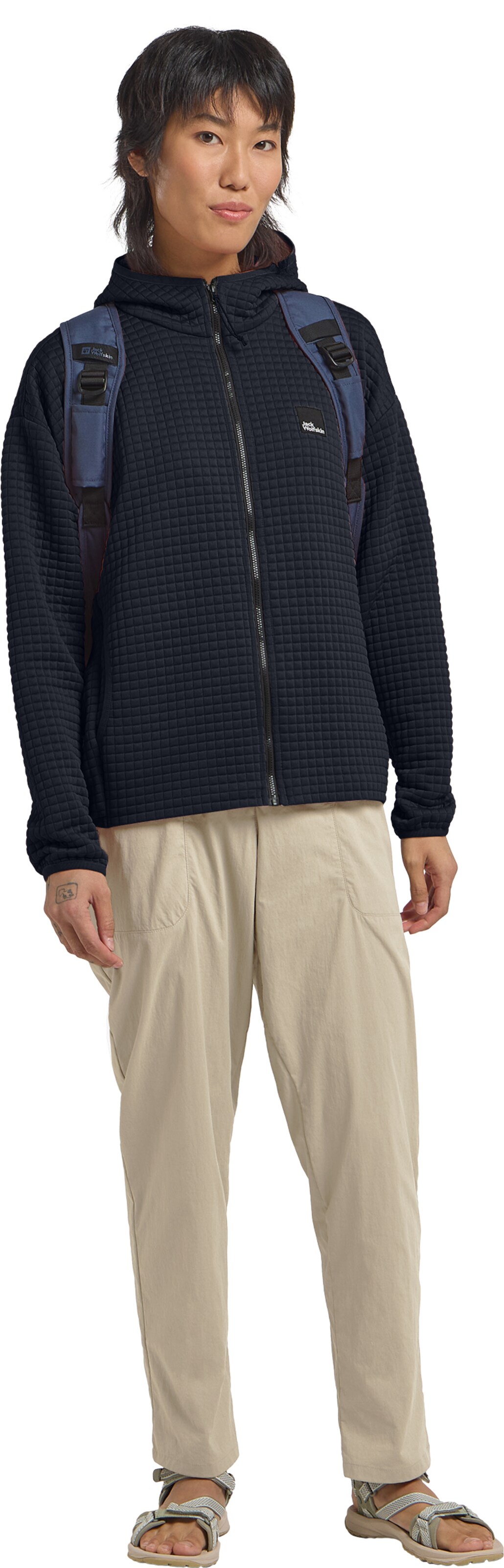 JACK WOLFSKIN Fleece jacket in Blue