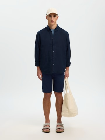 SELECTED Regular Fit Paita 'SLHCLAY' värissä sininen