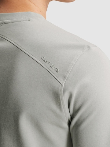 CAST IRON T-shirt 'T-shirt in interlock jersey with crew neck' i grå