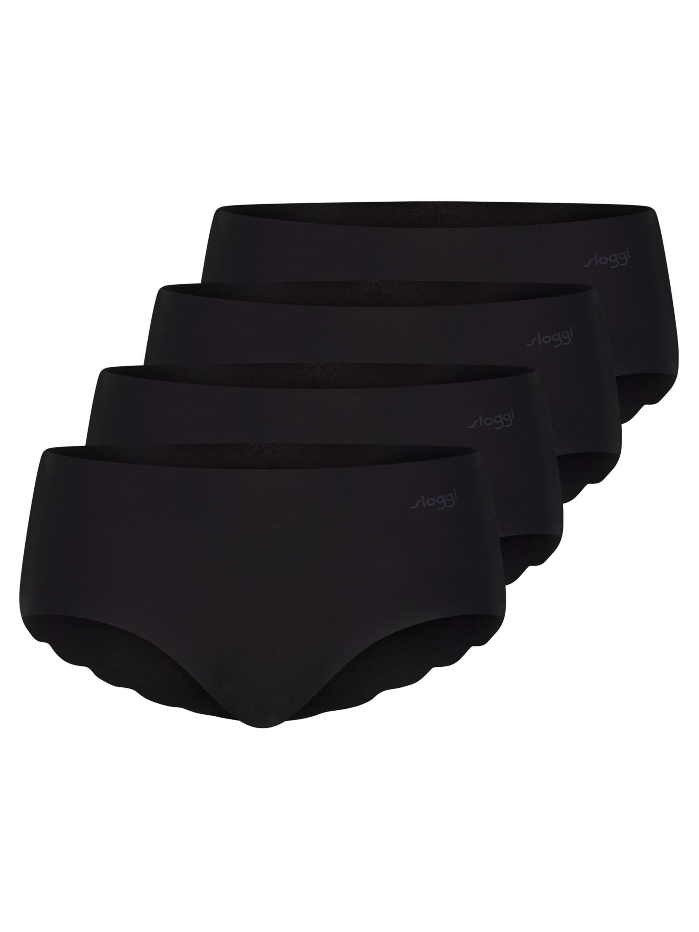 SLOGGI Boyshorts 'ZERO Microfibre 2.0' in Black: front