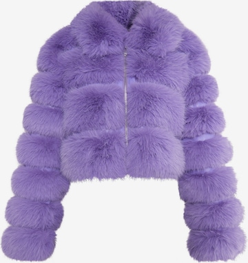 Veste d’hiver faina en violet : devant