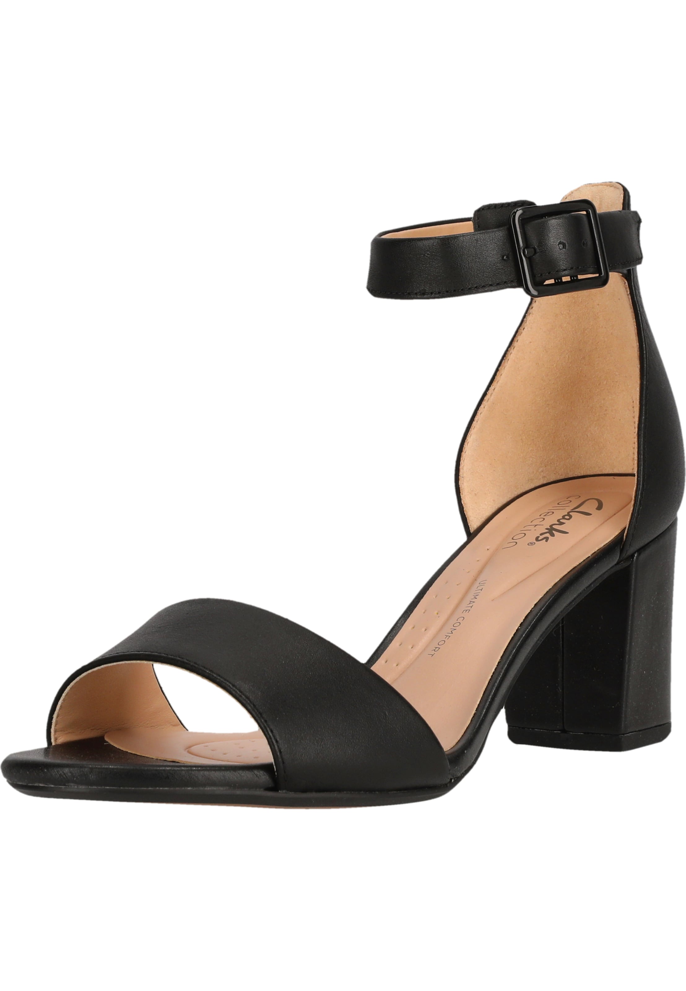 CLARKS Sandale 'Deva' in Schwarz: Vorderseite