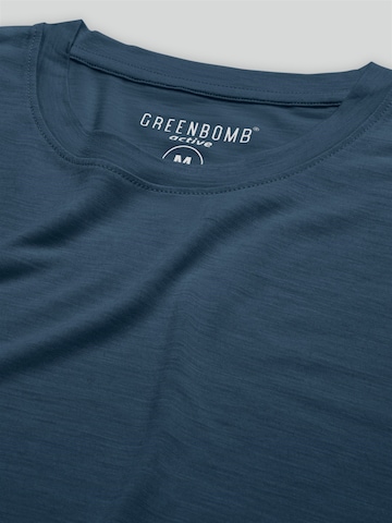 GREENBOMB Performance shirt ' Basic Loom ' in Blue