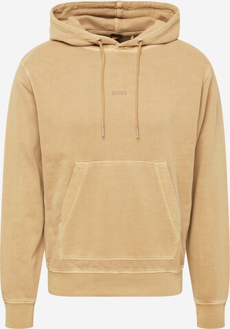 BOSS Sweatshirt 'Wefadehoody' i beige: forside
