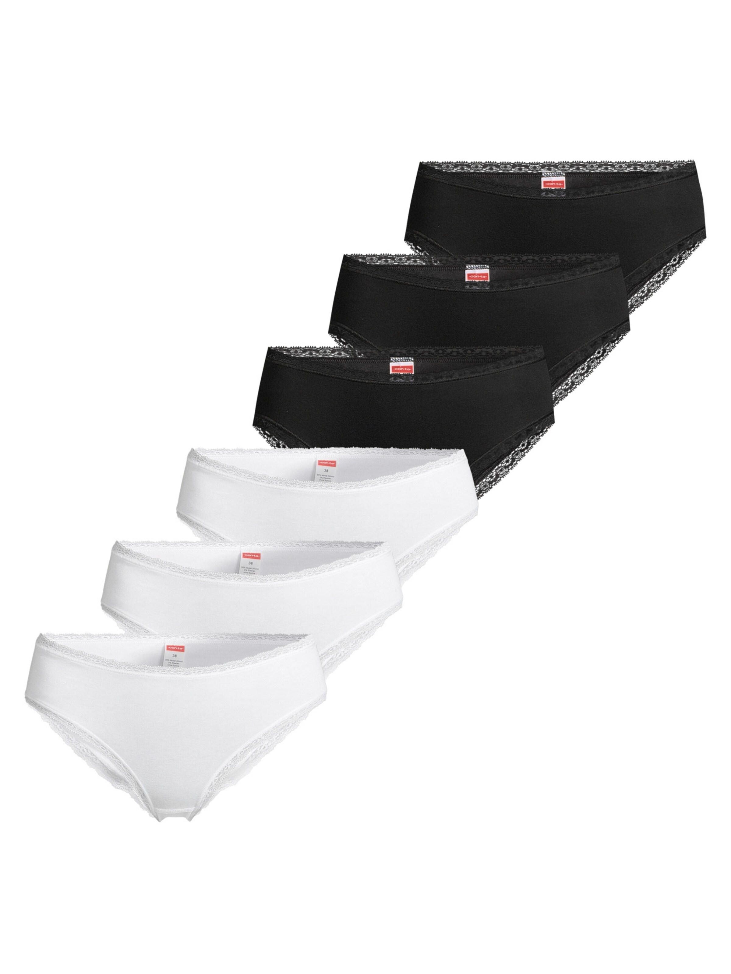 CON-TA Panty 'Modal' in White: front