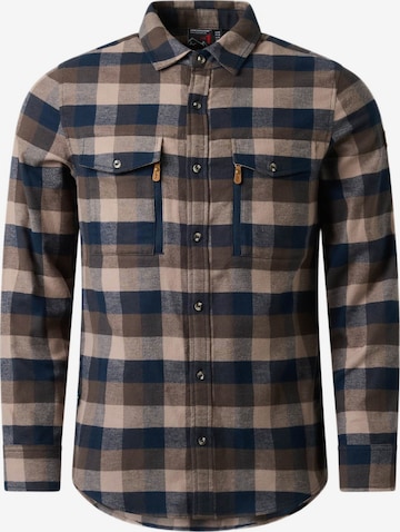 Camicia per costume tradizionale 'Nordkap' di SWEDEMOUNT in marrone: frontale