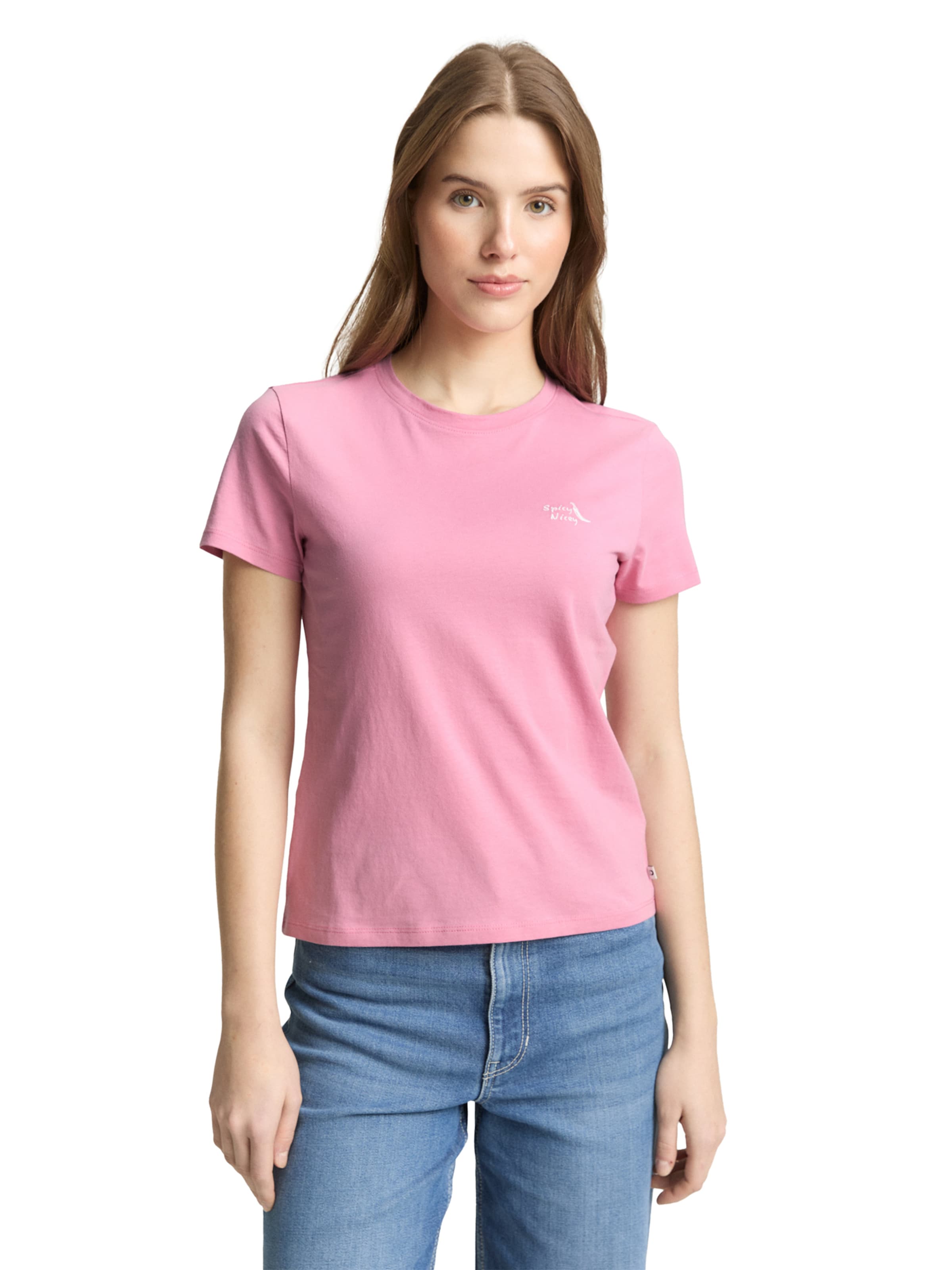 TOM TAILOR DENIM Póló - rózsaszín: elől