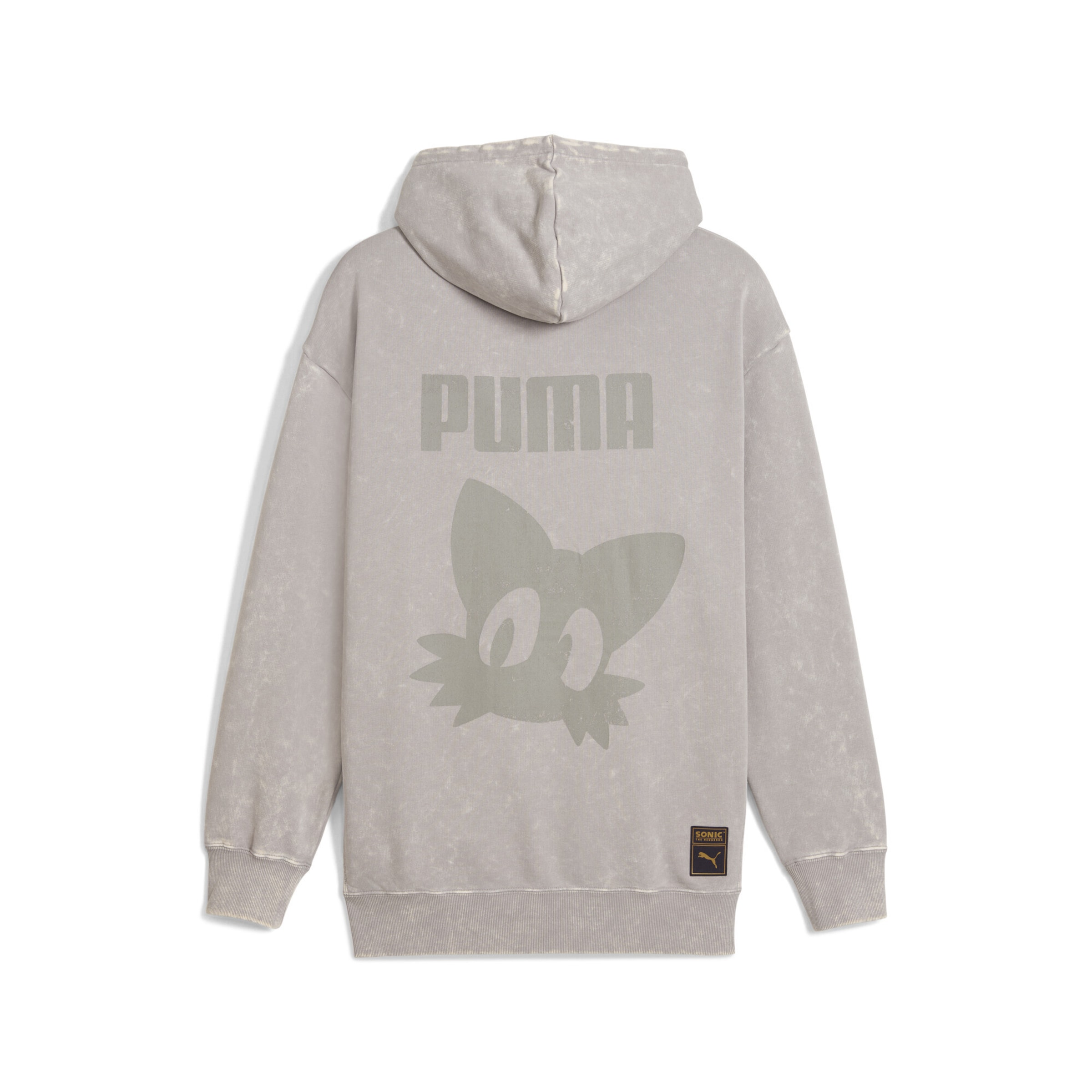 PUMA Hoodie 'PUMA x SONIC THE HEDGEHOG' in Grau: Vorderseite