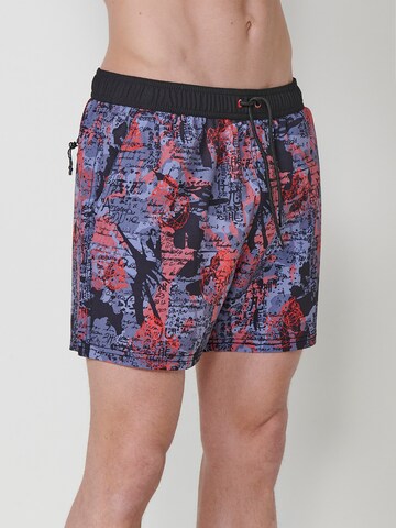 KOROSHI Swimming shorts in Red: front