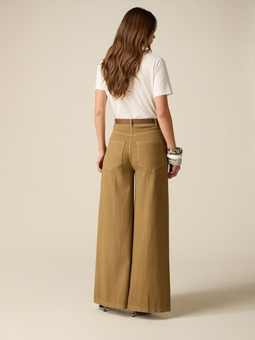 Baggy Pantalon oltre en marron