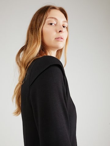 QS Sweatshirt in Schwarz