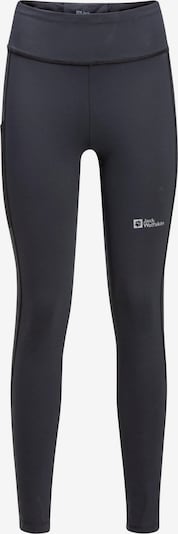 Pantaloni sport 'KLINTAL' JACK WOLFSKIN pe negru / alb, Vizualizare produs