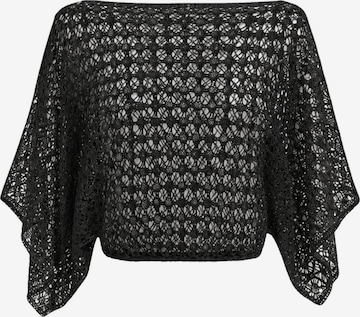 Süel knitwear - Top de punto 'Spider' en negro: frente