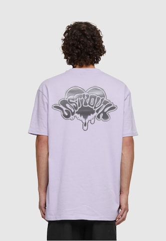 T-Shirt 'Dripping Heart' Lost Youth en violet