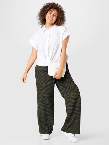 Regular Pantaloni 'ZIAKASH' de la Lauren Ralph Lauren Plus pe verde