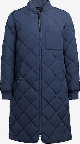 Manteau mi-saison khujo en bleu : devant