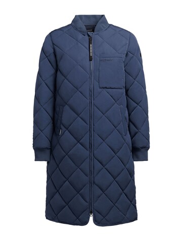 khujo Between-Seasons Coat in Blue: front